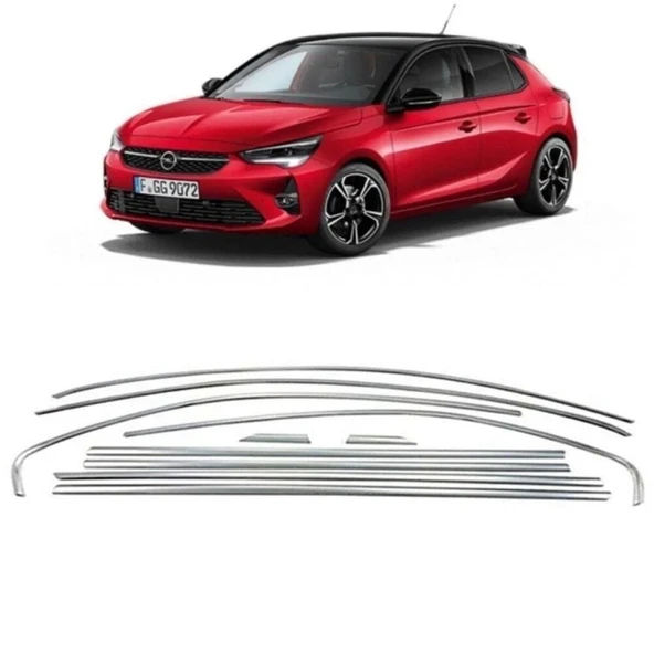 AUTOGP Opel corsa f cam çerçevesi kenar çıtası krom tamtur 2020+ 10 parça ürün görseli 1