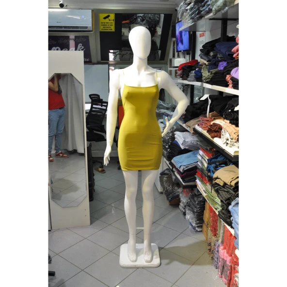 KADIN ASKILI KISA ELBİSE - Resim 4