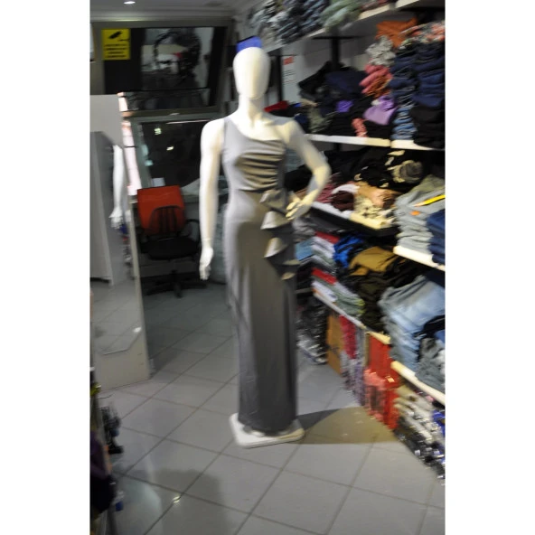 GRİ YARIM KOL ABİYE ürün görseli 1