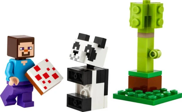 Lego Minecraft 30672 Steve And Baby Panda ürün görseli 1