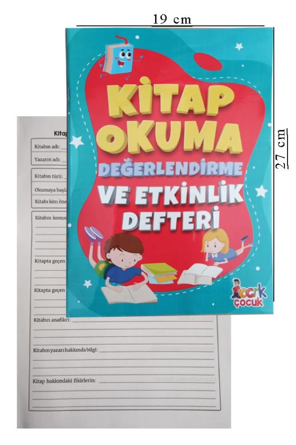 Kitap Okuma Değerlendirme ve Etkinlik Defteri Özet Defteri 1 Adet Kitap Özet Defteri ürün görseli 1