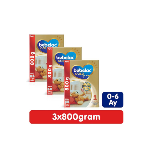 BEBELAC GOLD 1 NO 800 GR X 3 ADET ürün görseli 1