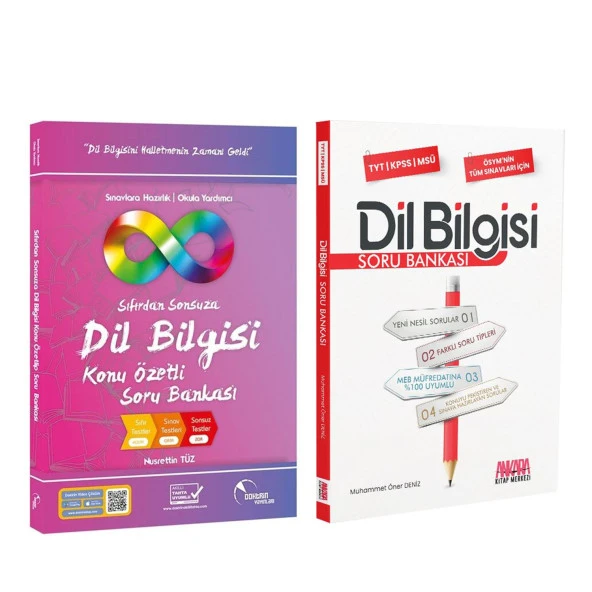 Doktrin TYT Sıfırdan Sonsuza Dil Bilgisi ve AKM Dil Bilgisi Soru Bankası Seti 2 Kitap ürün görseli 1