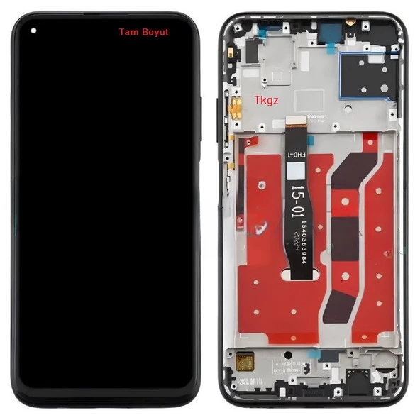 Tkgz - P40 Lite Lcd Ekran Dokunmatik Orijinal KaLite ÇITALI SİYAH ürün görseli 1