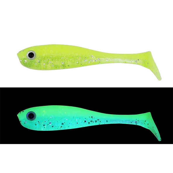 Mef Gümüş 7cm 5 Adet Silikon Yem  Naturel Ghost - Resim 8