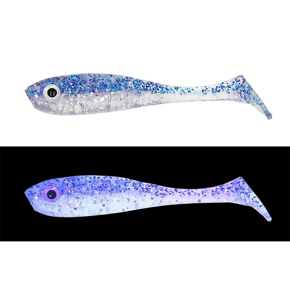 Mef Gümüş 7cm 5 Adet Silikon Yem  Naturel Ghost - Resim 3