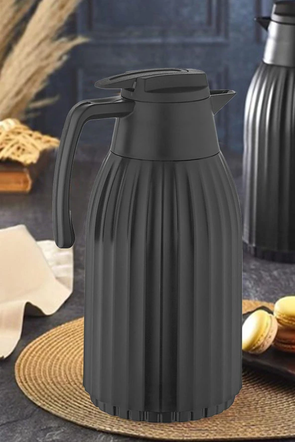 Penguen çay termosu - su termosu 1,5 lt.siyah ürün görseli 1