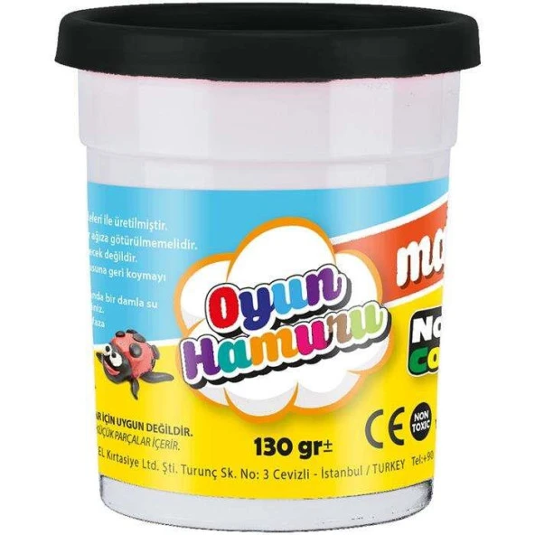 Nova Color Oyun Hamuru Siyah Nc-4148 130Gr ürün görseli 1