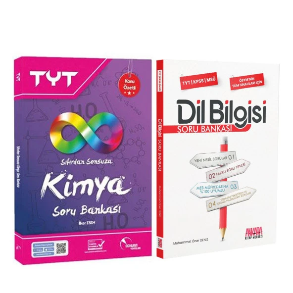 Doktrin TYT Sıfırdan Sonsuza Kimya ve AKM Dil Bilgisi Soru Bankası Seti 2 Kitap ürün görseli 1