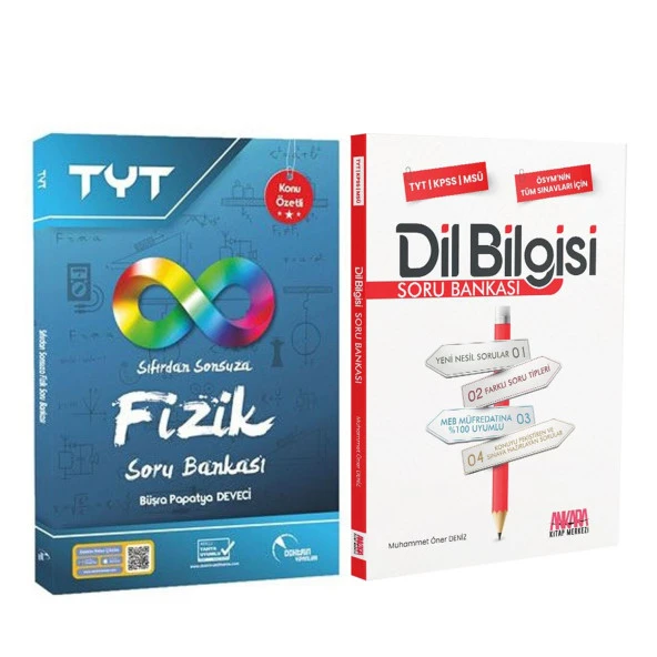Doktrin TYT Sıfırdan Sonsuza Fizik ve AKM Dil Bilgisi Soru Bankası Seti 2 Kitap ürün görseli 1