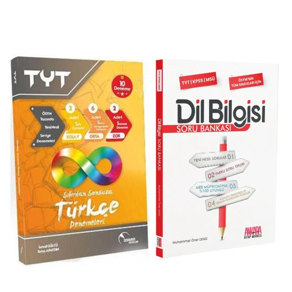 Doktrin TYT Türkçe Deneme ve AKM Dil Bilgisi Soru Bankası Seti 2 Kitap ürün görseli 1