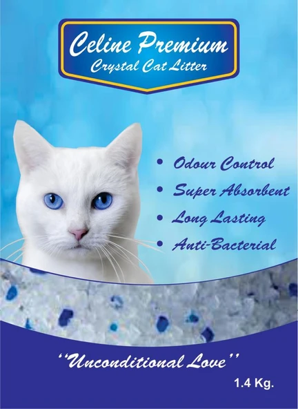 Celine Premium Kristal Kedi Kumu 1,4 Kg. x 5 Adet ürün görseli 1