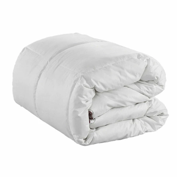 Yorgan 17718 Akmr Beyaz Silikon Tek Kişilik Cotton pamuklu Kumaş El Yapım ürün görseli 1