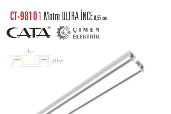 5 ADET CATA CT 9810 Magnetıc Ray 1MT Beyaz ürün görseli 1