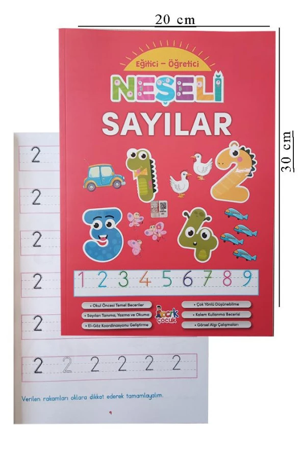 Neşeli Sayılar Eğitici ve Öğretici 1 Adet Okul Öncesi Sayıları Öğrenme Kitabı ürün görseli 1
