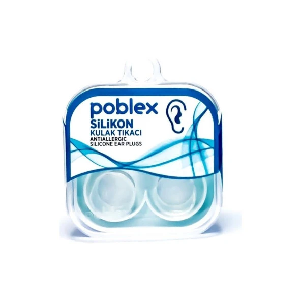 Poblex Silikon Kulak Tıkacı 2'li ürün görseli 1