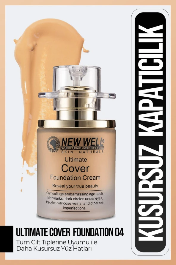 Newwell Cover Şişe Fondöten 30 ml Renk Seçiniz: ürün görseli 1