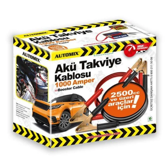 Automix Kutulu Akü Takviye Kablosu 1000Ah ürün görseli 1