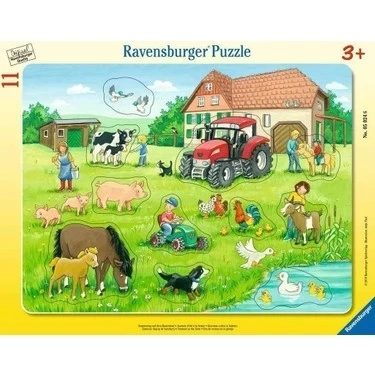 Ravensburger 50246 11 Parçalı Büyük Çerçeveli Puzzle Köyde Yaz ürün görseli 1