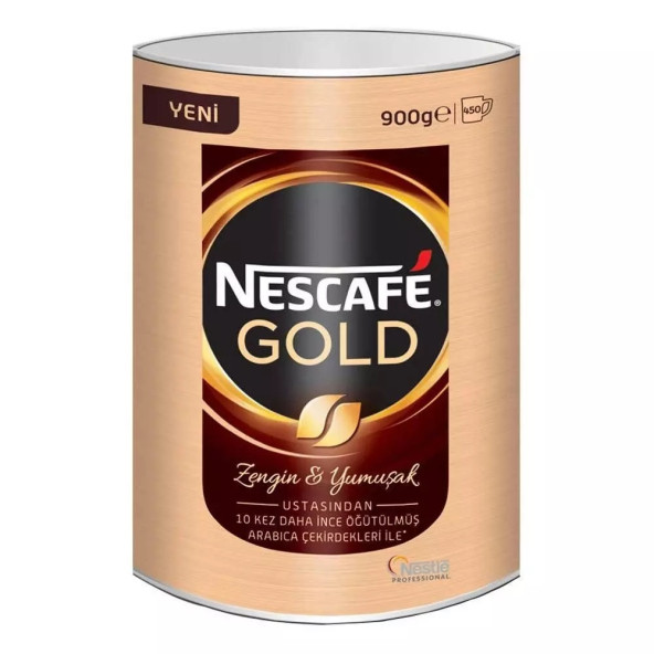 Nescafe Gold Hazır Kahve Teneke 900 G ürün görseli 1