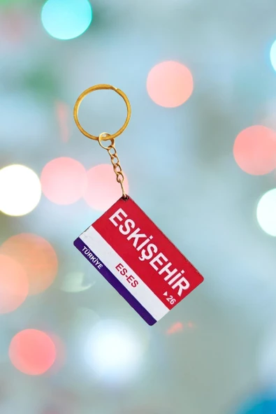 Eskişehir Şehir Temalı Ahşap Anahtarlık,Çanta,Elbise Süsü ürün görseli 1