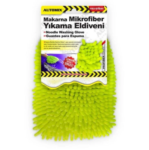 Automix Makarna Mikrofiber Yıkama Eldiveni ürün görseli 1