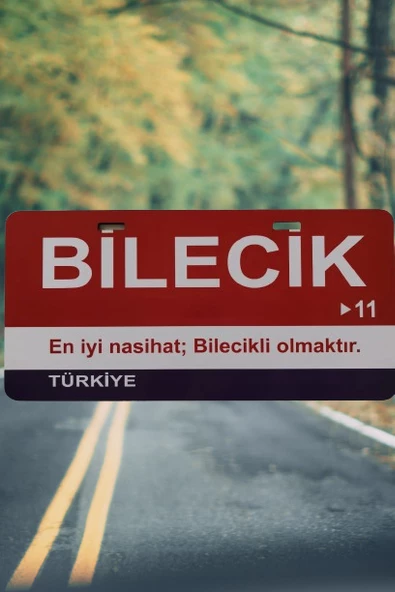 Bilecik Şehir Temalı Plaka Sök-Tak Pratik yeni nesil ürün görseli 1