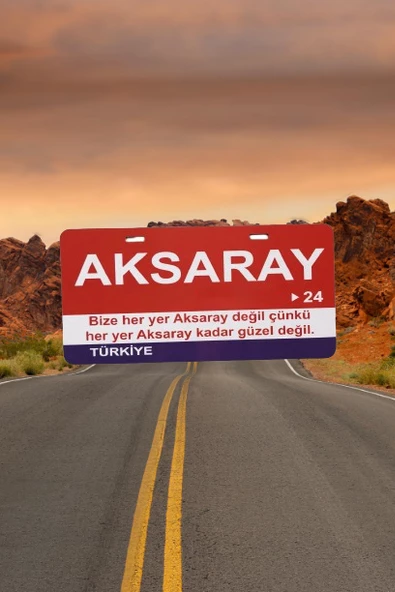 Aksaray Şehir Temalı Plaka Sök-Tak Pratik yeni nesil ürün görseli 1