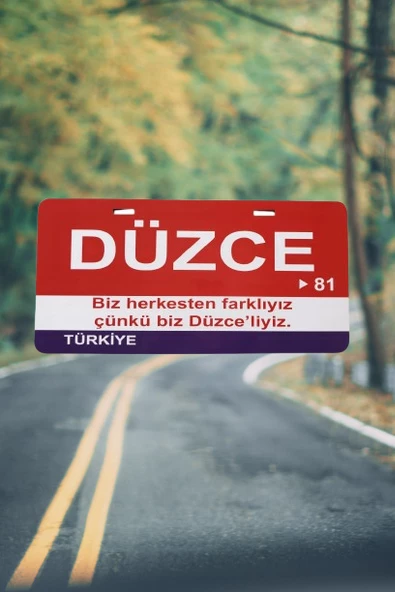 Düzce Şehir Temalı Plaka Sök-Tak Pratik yeni nesil ürün görseli 1