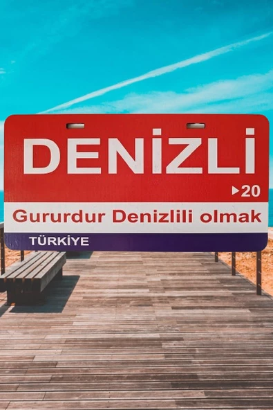 Denizli Şehir Temalı Plaka Sök-Tak Pratik yeni nesil ürün görseli 1