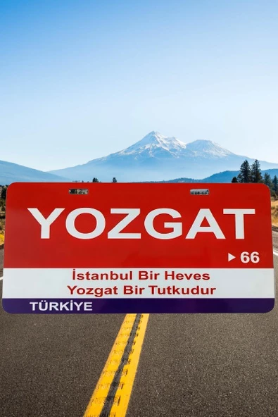 Yozgat Şehir Temalı Plaka Sök-Tak Pratik yeni nesil ürün görseli 1