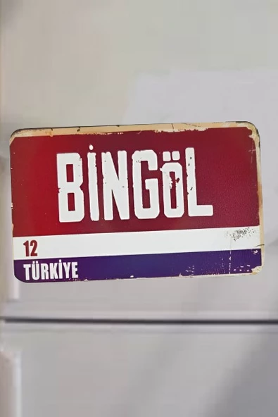 Bingöl Şehir Temalı Buzdolabı Magneti ürün görseli 1