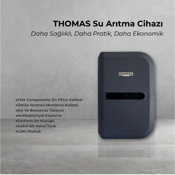 THOMAS SU ARITMA CİHAZI (SİYAH) ürün görseli 1