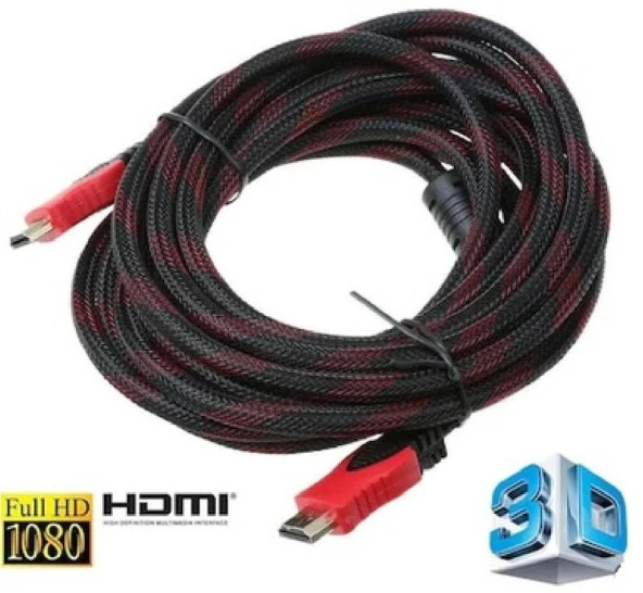 HDMİ Kablosu 20 Metre LCD Laptop 4K FHD Ara Bağlantı Erkek-Erkek TV Kablo Ps3 Ps4 Xbox ürün görseli 1