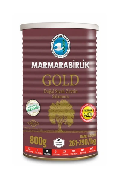 MarmaraBirlik Gold Teneke Zeytin 800 gr ürün görseli 1
