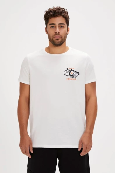 Bad Bear FOCUS T-SHIRT OFF-WHITE Erkek Tişört Beyaz S-XXL ürün görseli 1