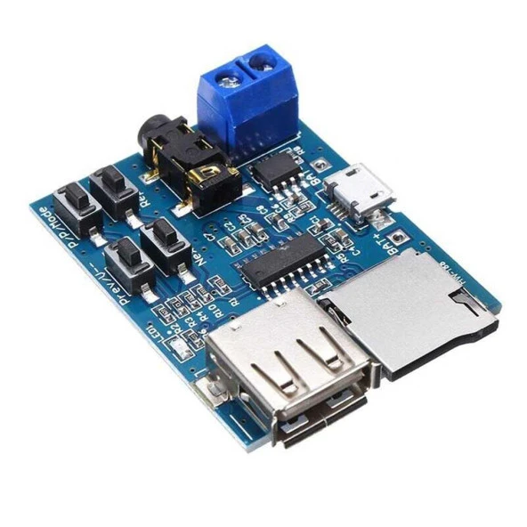 TF Kart ve USB Flash Disk Girişli MP3 Çalar Modül ürün görseli 1