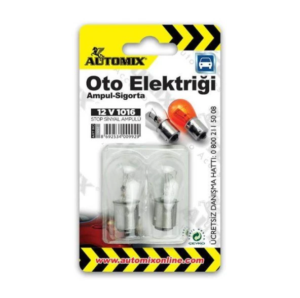 Automix Sinyal Ampulü 12v/1016 2li Paket ürün görseli 1