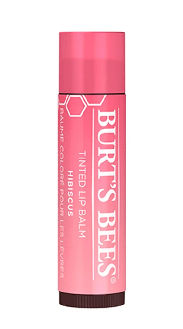 Burts Bees Tinted Hibiscus Gül Kurusu Renkli Dudak Bakım Kremi ürün görseli 1