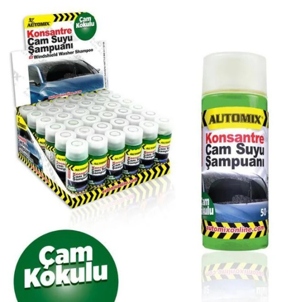 Automix Konsantre Şampuanlı Cam Suyu 50ml ürün görseli 1
