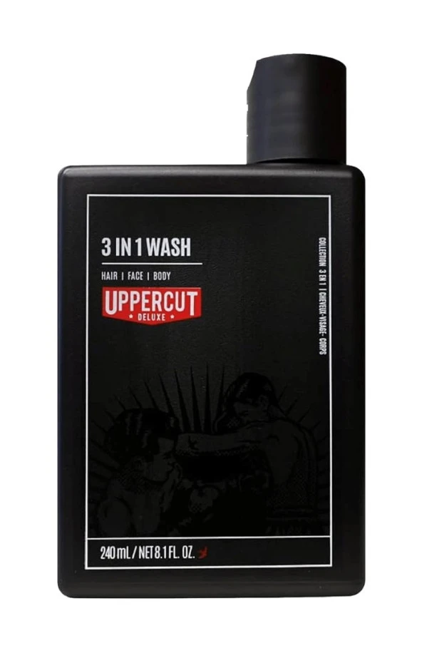 Uppercut Deluxe 3 in 1 Wash 3'ü 1 Arada Şampuan 240 ml ürün görseli 1