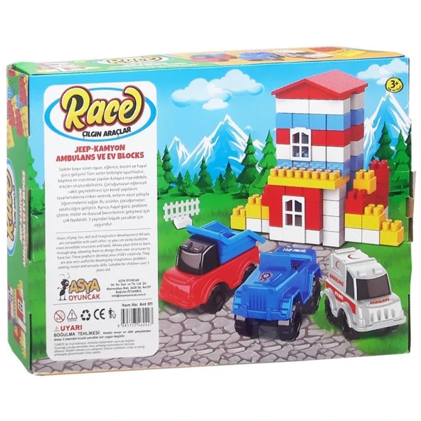 Asya Oyuncak Ant Blocks 100 Parça City Set - Resim 2