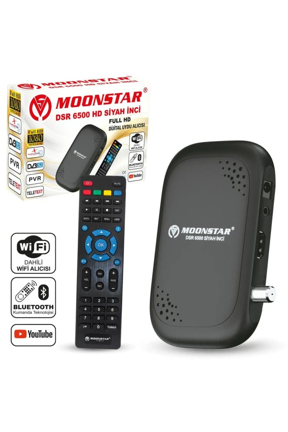 DSR-6500 Uydu Alıcı Mini Full Hd Dahili Wifi Youtube Bluetooth İle Kanal Değiştirme ürün görseli 1