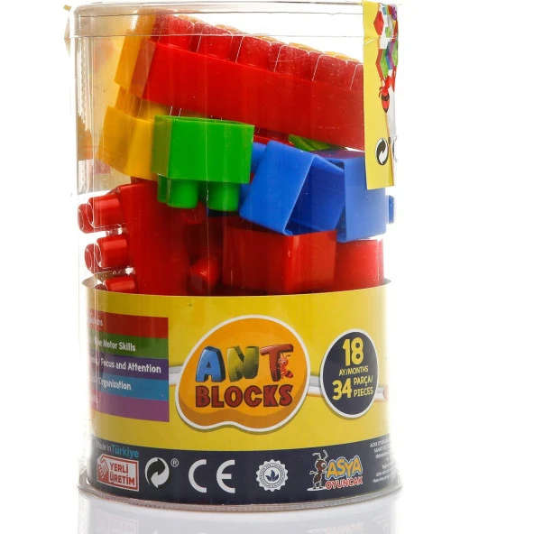 Asya Oyuncak Ant Blocks 34 Parça Lego ürün görseli 1