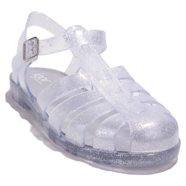 Igor S10262 Bıarrıtz Glitter Beyaz Günlük Kadın Sandalet ürün görseli 1