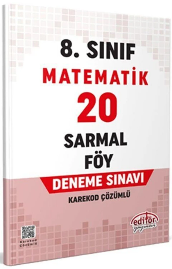 8. Sınıf Matematik 20 Sarmal Föy Deneme Editör Yayınları ürün görseli 1