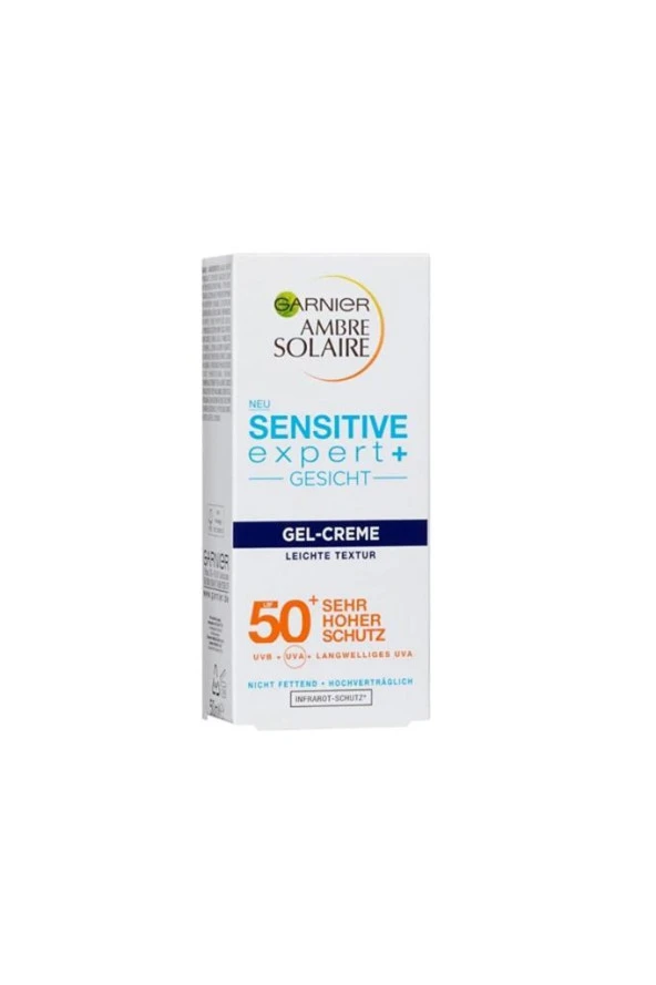 Garnier Ambre Solaire Sensitive Expert Yüz Jel Spf 50+ Güneş Kremi 50 ml ürün görseli 1