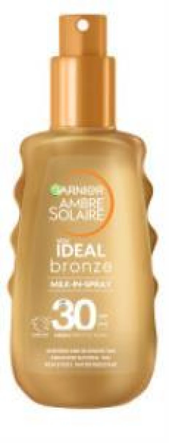 Garnier Ambre Solaire İdeal Bronzluk Güneş Koruyucu Sprey SPF30 150 ml ürün görseli 1