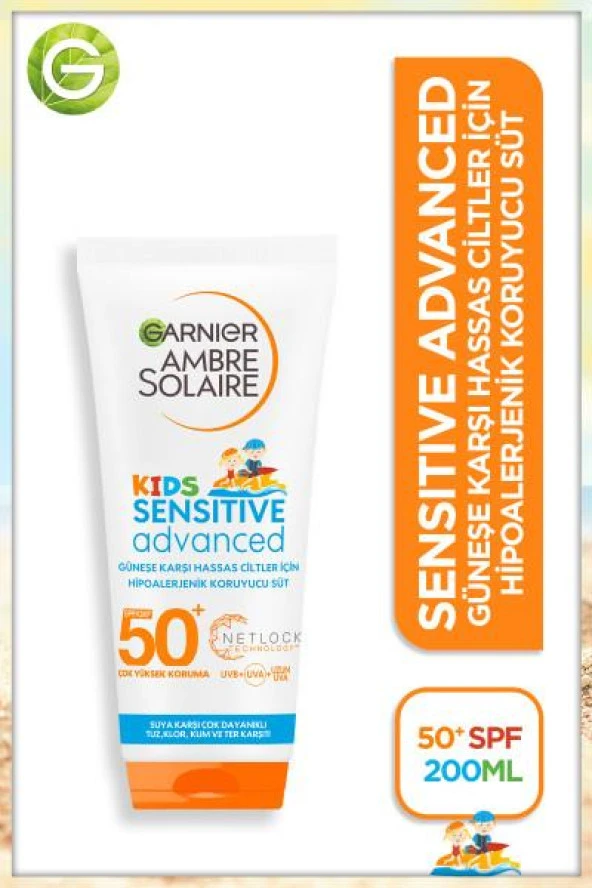 Garnier Ambre Solaire Sensitive Advanced Çocuk Güneş Koruyucu 200 ml ürün görseli 1