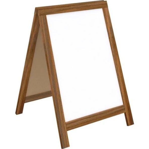 Panda 60X85 Lüks Ahşap Çatı Tipi Yazı Tahtası PAN328 ürün görseli 1